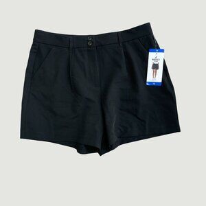 Nautica Jeans Women's 10 Black Dress Shorts With 4.5" Inseam n1049